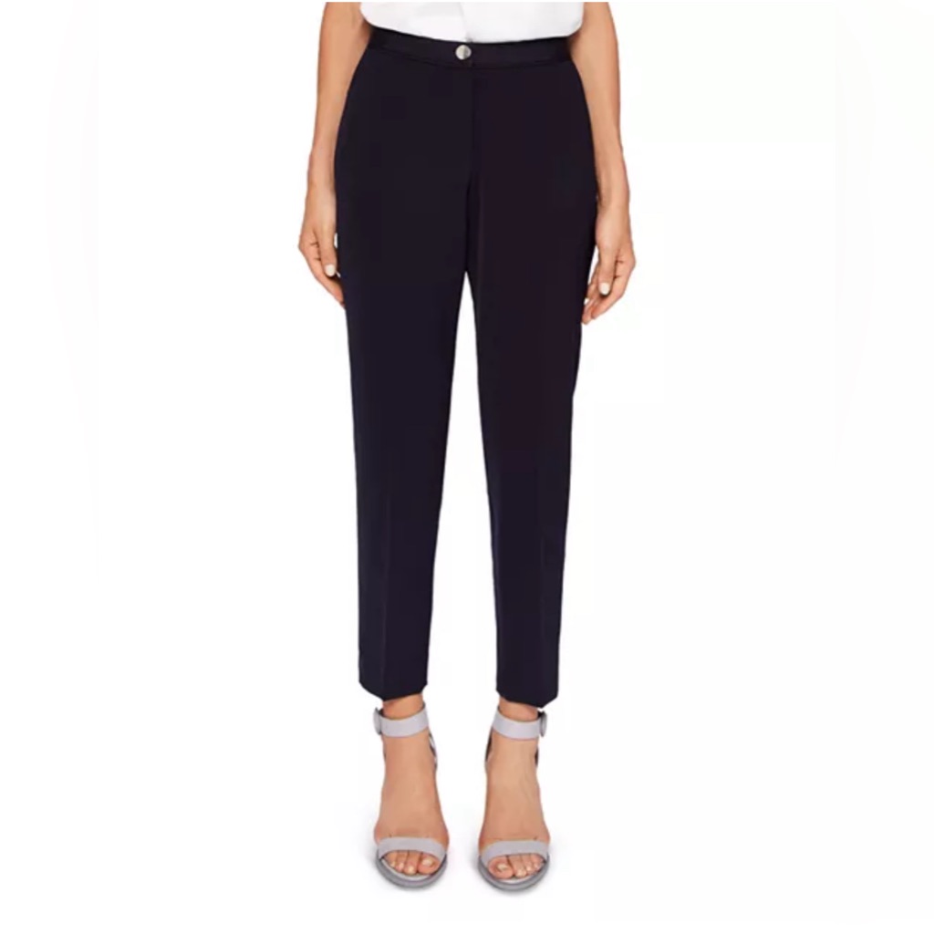 Ted Baker London Ulmiat Ottoman Navy Trousers - Us Size 2-4 Sku#35